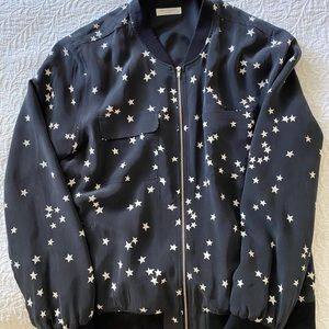 Silk bomber jacket